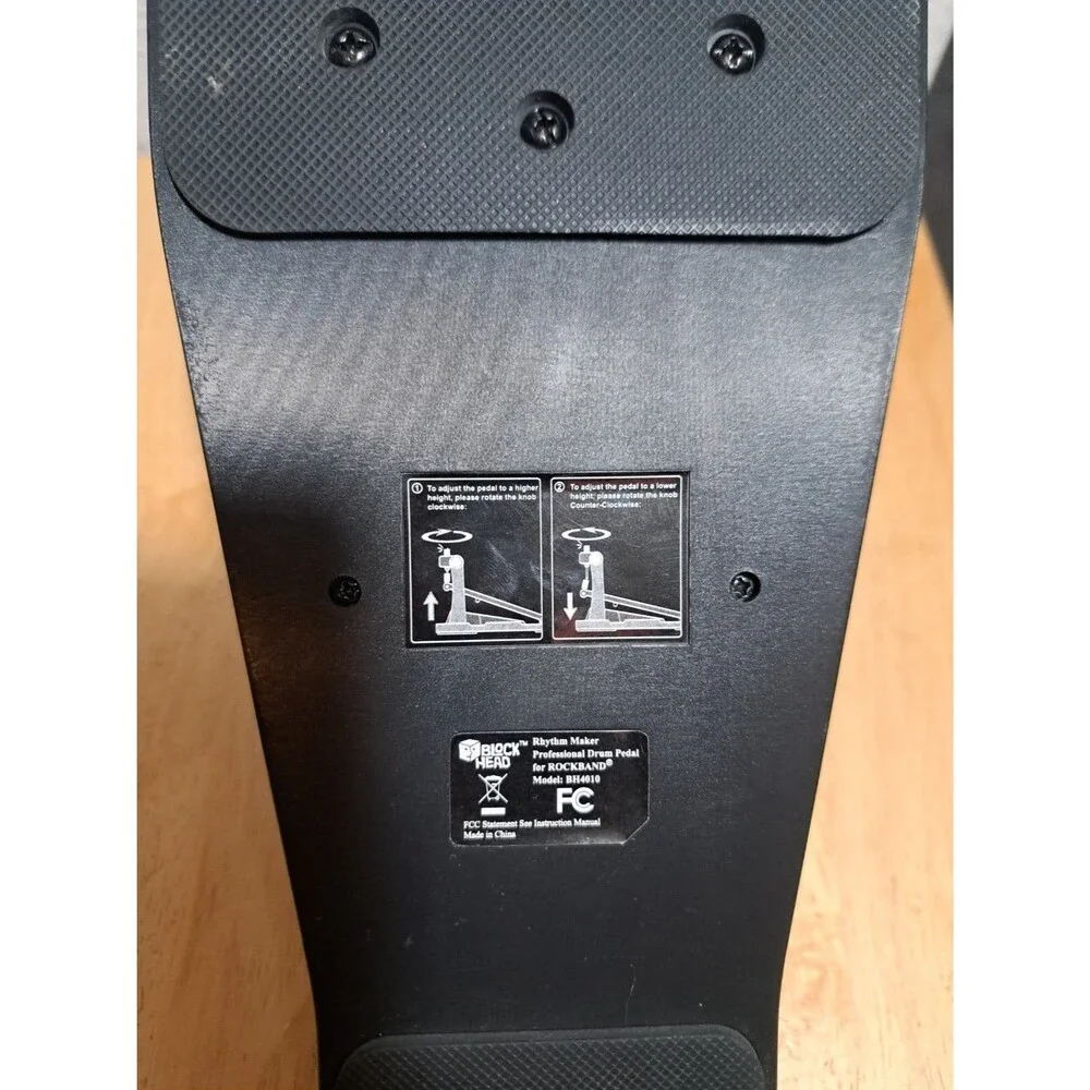 Block Head Rockband Guitar Hero Professional Drum Pedal BH4010 Rhythm Maker